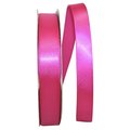 Reliant Ribbon 0.875 in. 100 Yards Single Face Satin Ribbon, Azalea 5150-963-05C